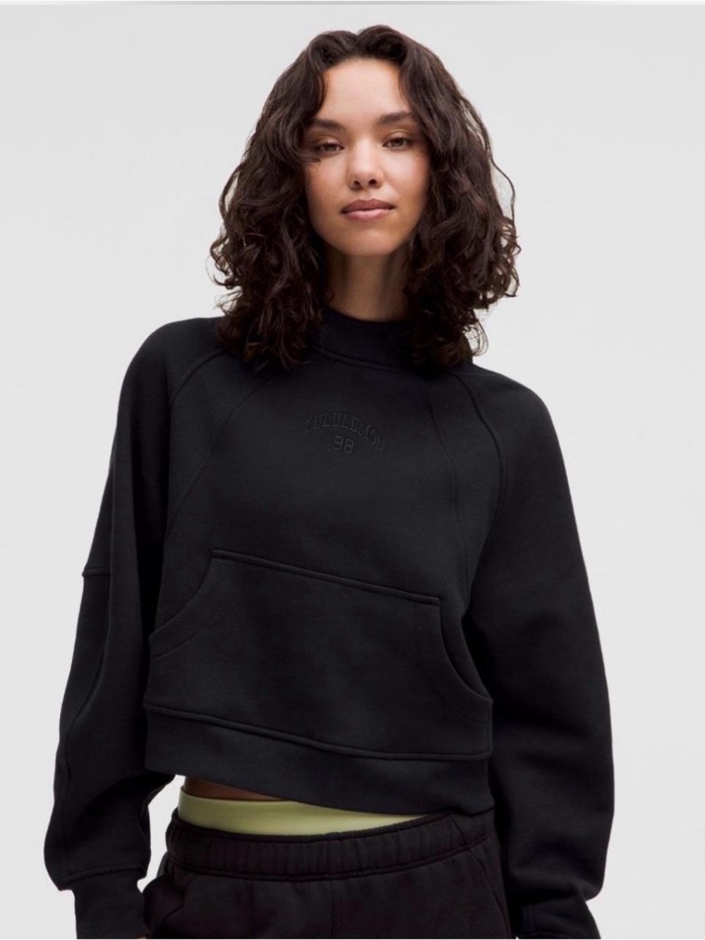 Women's Lululemon Scuba Cropped Pullover Hoodie Sweatshirt